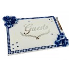 All Occasion Birthday, Wedding Special Events Guest Book with Flower Design Keepsake Gift